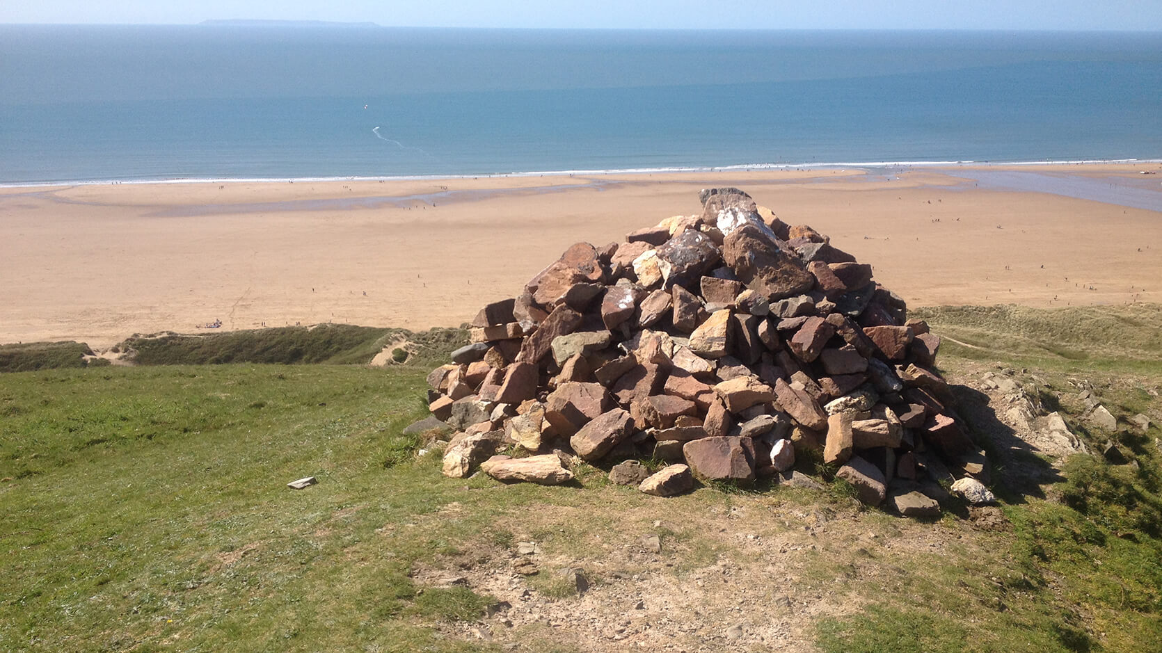 Panoramic view of beach and sea